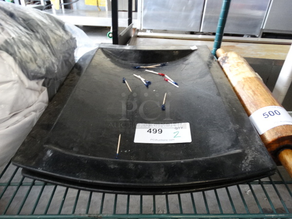 2 Black Poly Trays. 20x15x2. 2 Times Your Bid! - Image 1 of 3