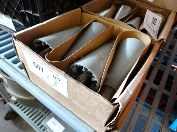 ALL ONE MONEY! Lot of 8 BRAND NEW Metal Legs! 2.5x2.5x6.5 - Image 2 of 3