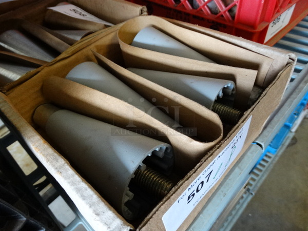 ALL ONE MONEY! Lot of 8 BRAND NEW Metal Legs! 2.5x2.5x6.5 - Image 3 of 3