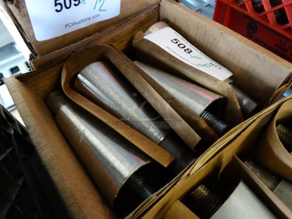 ALL ONE MONEY! Lot of 12 BRAND NEW Metal Legs! 2.5x2.5x6.5 - Image 2 of 2