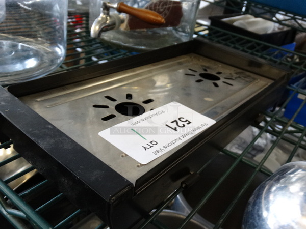 Black Drip Tray w/ Metal Grate. 13.5x6x2.5 - Image 2 of 3