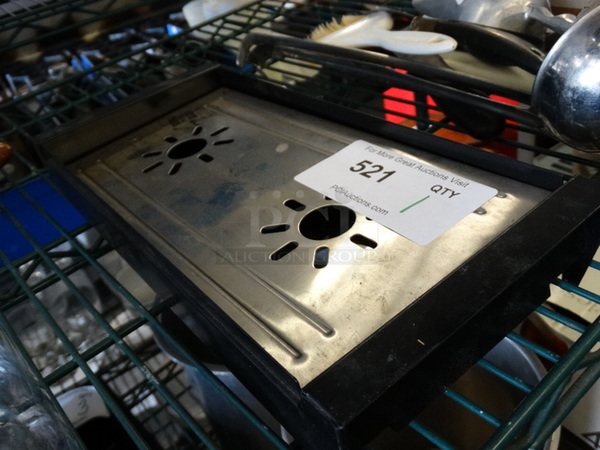 Black Drip Tray w/ Metal Grate. 13.5x6x2.5 - Image 3 of 3