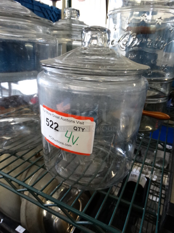 4 Various Glass Containers / Dispensers. Includes 10x10x13. 4 Times Your Bid! - Image 3 of 5