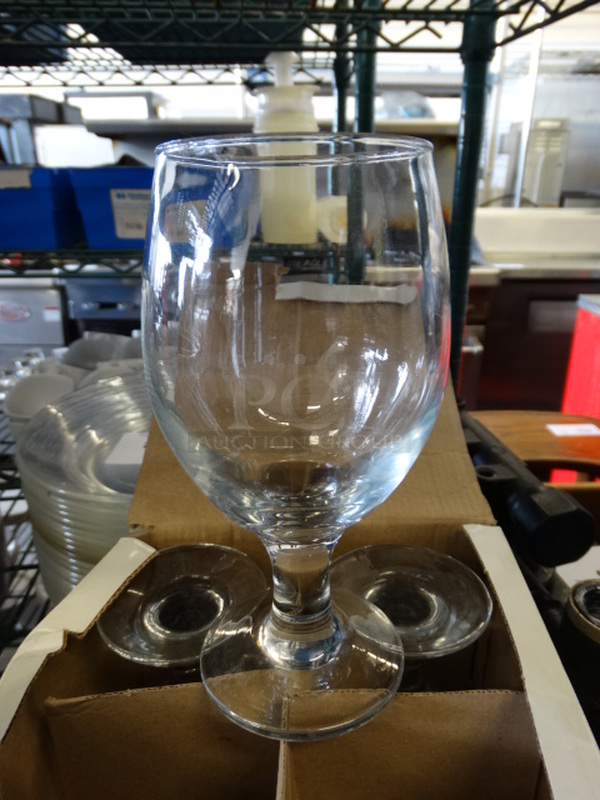 3 BRAND NEW IN BOX! Wine Glasses. 3x3x6. 3 Times Your Bid! - Image 1 of 4