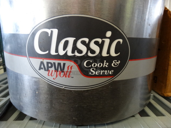 APW Wyott Model RCW-11 Stainless Steel Commercial Countertop Soup Kettle Food Warmer. 120 Volts, 1 Phase. 12.5x12.5x10. Tested and Working! - Image 3 of 6