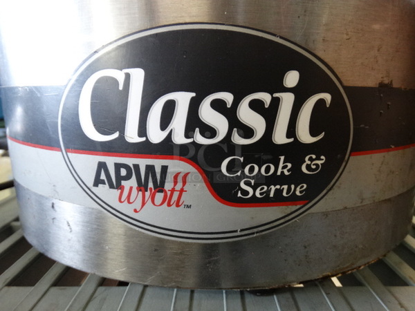 APW Wyott Model RCW-11 Stainless Steel Commercial Countertop Soup Kettle Food Warmer. 120 Volts, 1 Phase. 12.5x12.5x10. Tested and Working! - Image 2 of 6