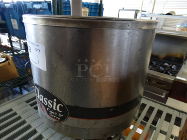 APW Wyott Model RCW-11 Stainless Steel Commercial Countertop Soup Kettle Food Warmer. 120 Volts, 1 Phase. 12.5x12.5x10. Tested and Working! - Image 3 of 6