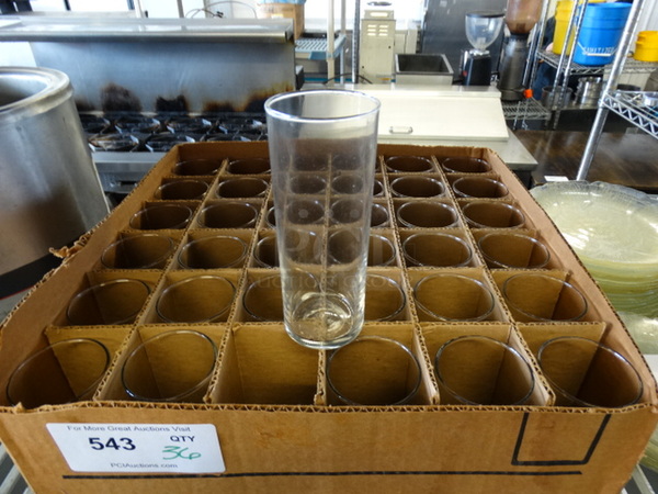 36 Beverage Glasses. 2.5x2.5x6. 36 Times Your Bid! - Image 2 of 3