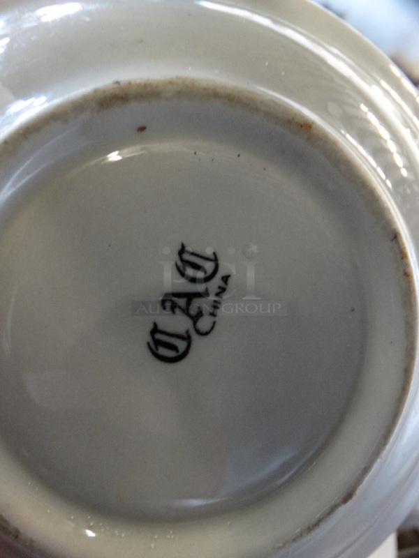 5 White Ceramic Saucers. 6x6x1. 5 Times Your Bid! - Image 3 of 3