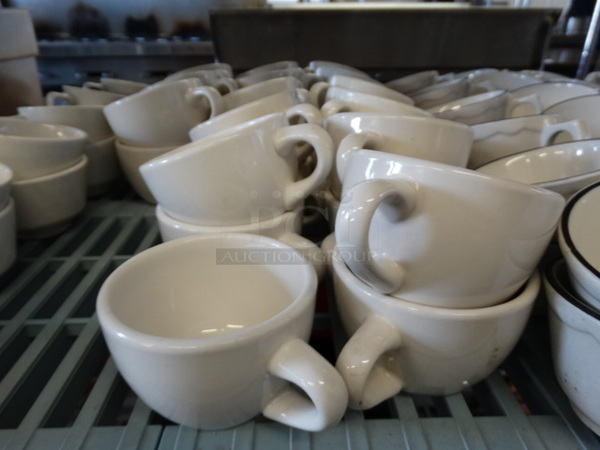 30 White Ceramic Mugs. 5x4x2.5. 30 Times Your Bid! - Image 2 of 2