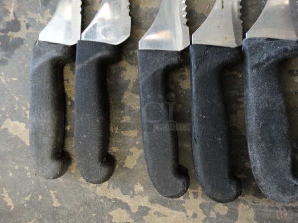 5 Metal Serrated Bread Knives. Includes 14". 5 Times Your Bid! - Image 5 of 5