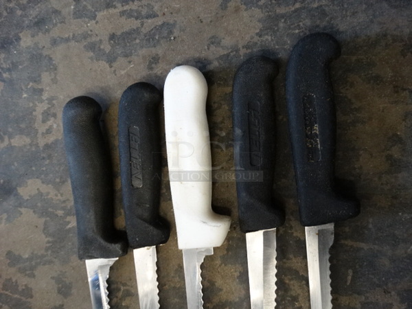 5 Metal Serrated Bread Knives. Includes 13". 5 Times Your Bid! - Image 6 of 6