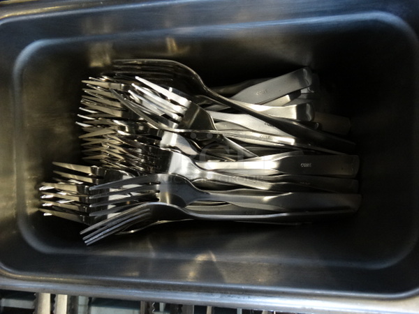 ALL ONE MONEY! Lot of Metal Forks in Drop In Bin! 7.5" - Image 2 of 4