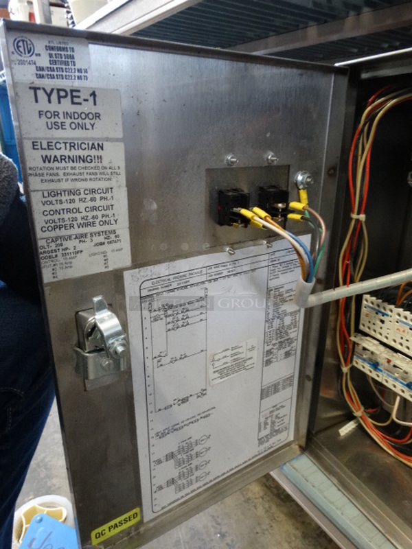 Stainless Steel Commercial Control Panel. 12x6x18 - Image 8 of 8