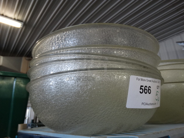 5 Poly Clear Bowls. 13x13x4. 5 Times Your Bid! - Image 2 of 3