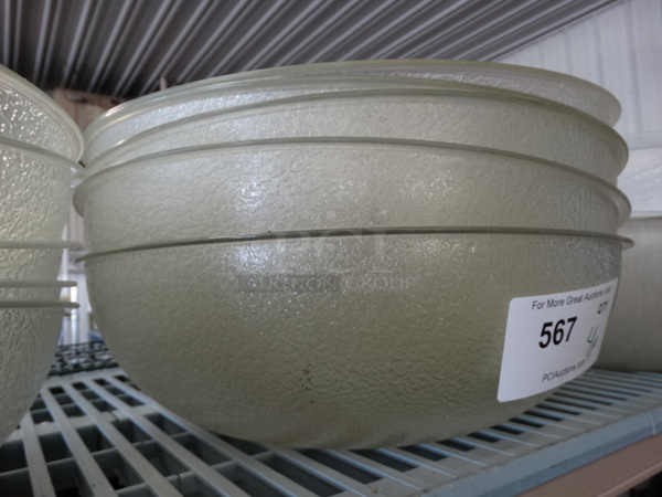 5 Poly Clear Bowls. 15.5x15.5x5. 5 Times Your Bid! - Image 2 of 3