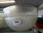 4 Poly Clear Bowls. 17.5x17.5x6.5. 4 Times Your Bid!