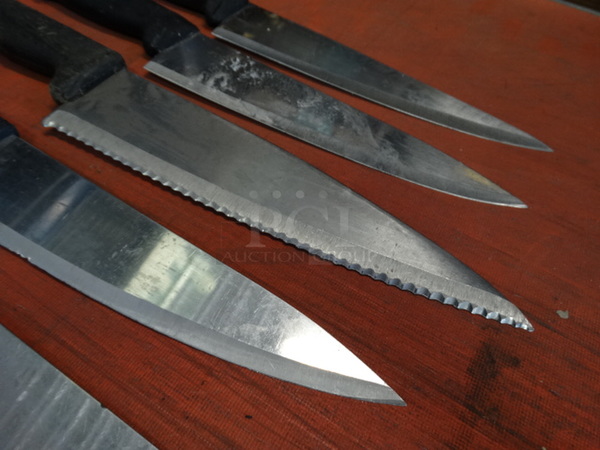 5 Metal Chef Knives. Includes 14". 5 Times Your Bid! - Image 6 of 8