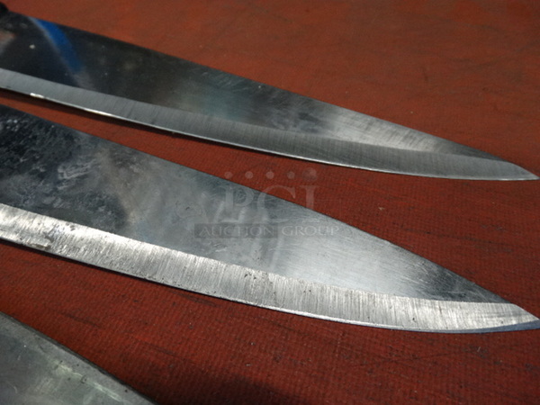 5 Metal Chef Knives. Includes 14". 5 Times Your Bid! - Image 8 of 8