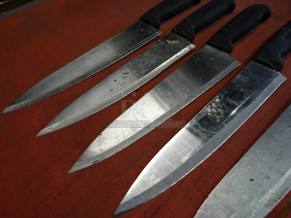 5 Metal Chef Knives. Includes 14". 5 Times Your Bid! - Image 4 of 6