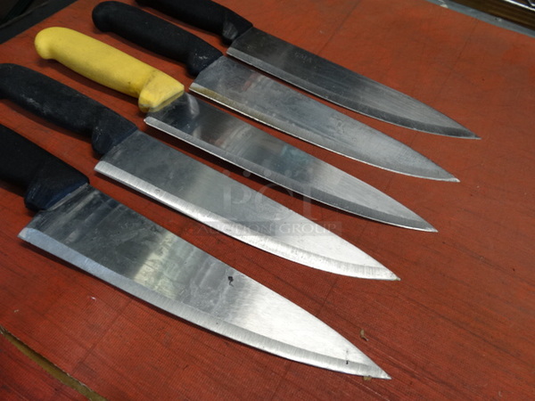 5 Metal Chef Knives. Includes 14". 5 Times Your Bid! - Image 2 of 6