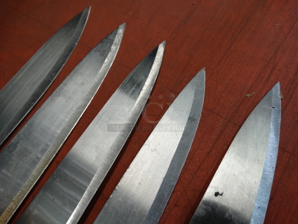 5 Metal Chef Knives. Includes 14". 5 Times Your Bid! - Image 3 of 6
