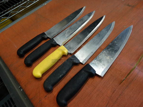 5 Metal Chef Knives. Includes 14". 5 Times Your Bid! - Image 5 of 6