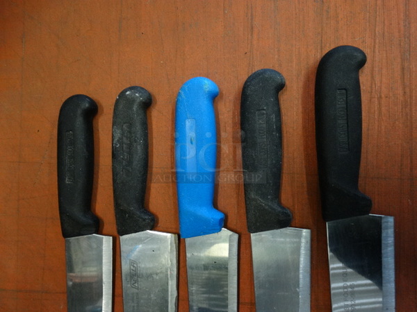 5 Metal Chef Knives. Includes 14". 5 Times Your Bid! - Image 4 of 6