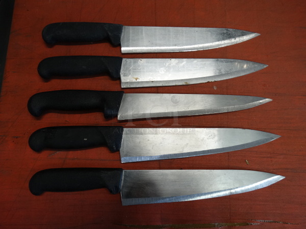 5 Metal Chef Knives. Includes 14