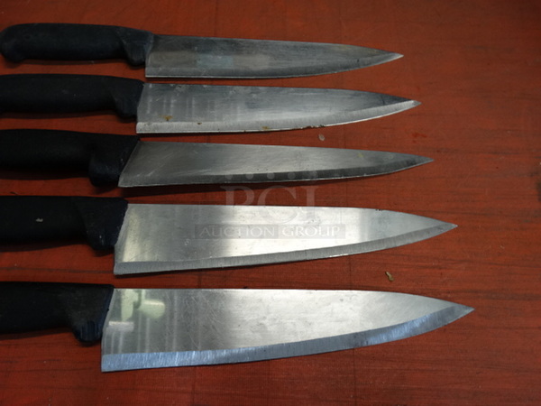 5 Metal Chef Knives. Includes 14". 5 Times Your Bid! - Image 2 of 6
