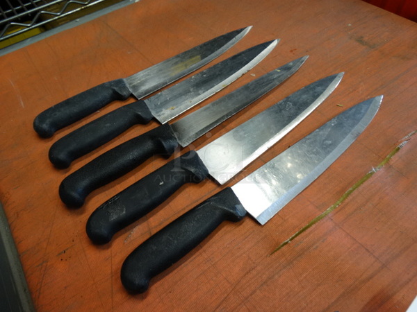 5 Metal Chef Knives. Includes 14". 5 Times Your Bid! - Image 5 of 6