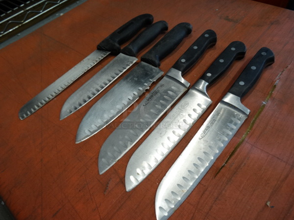 6 Metal Chef Knives. Includes 14". 6 Times Your Bid! - Image 2 of 6