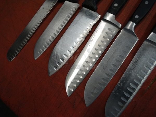 6 Metal Chef Knives. Includes 14". 6 Times Your Bid! - Image 4 of 6
