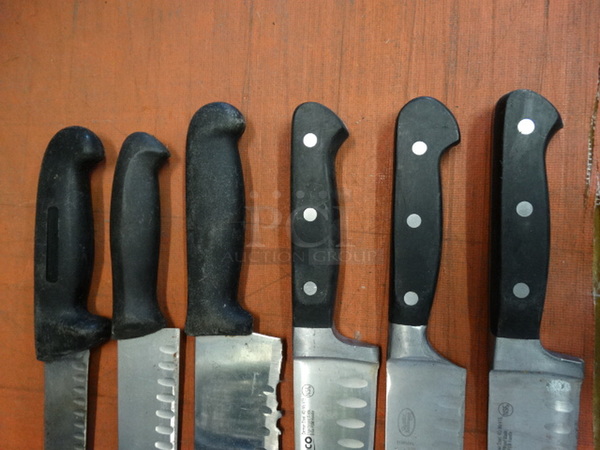 6 Metal Chef Knives. Includes 14". 6 Times Your Bid! - Image 5 of 6