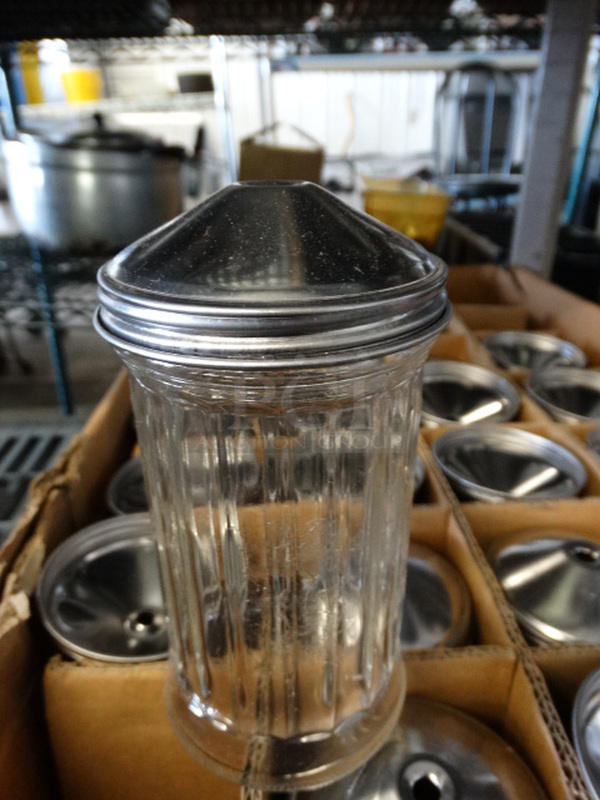 23 Sugar Shakers w/ 17 Lids. 3x3x6. 23 Times Your Bid! - Image 2 of 3