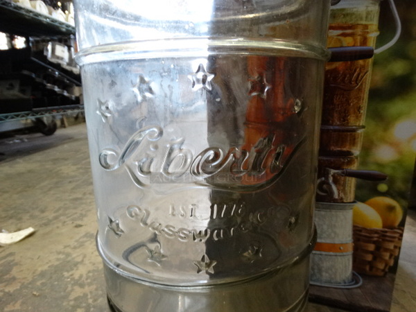 2 BRAND NEW IN BOX! Glass Beverage Dispensers. 9.5x9.5x16. 2 Times Your Bid! - Image 3 of 6