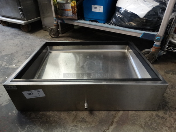 Stainless Steel Bin. 30x24x8