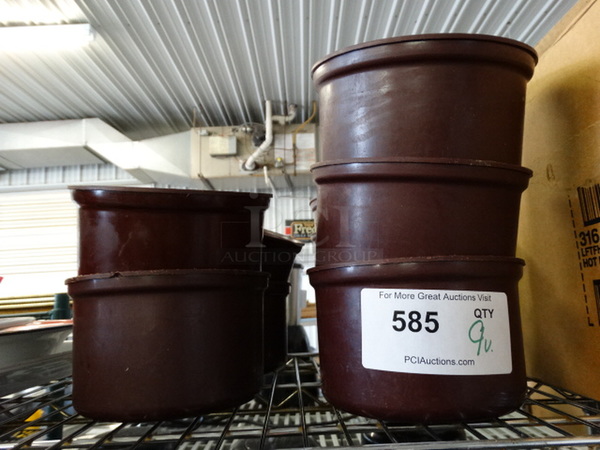 9 Poly Maroon Buckets. Includes 6x6x4. 9 Times Your Bid!