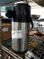 Chrome Finish Air Pot. 5.5x8x13