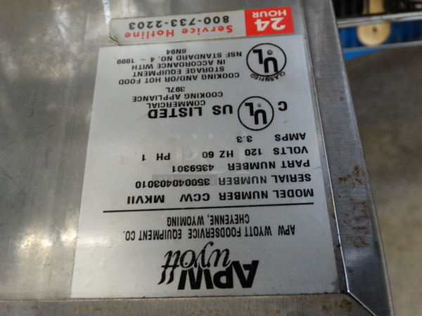 APW Wyott Model CCW Stainless Steel Commercial Countertop Warmer. 120 Volts, 1 Phase. 8.5x13x10 - Image 6 of 7