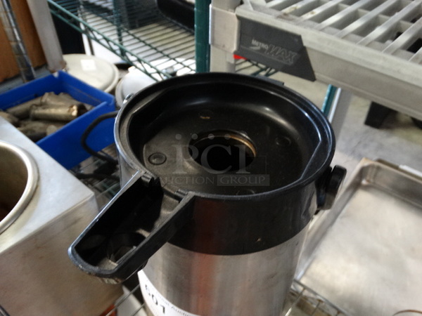 Chrome Finish Air Pot. No Lid. 6x8x14 - Image 2 of 2
