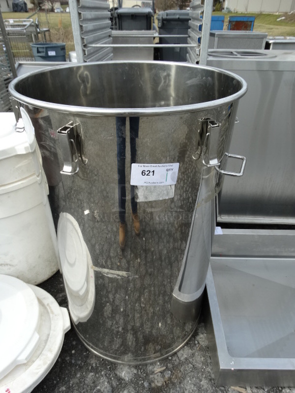 Stainless Steel Commercial 50 Gallon Bin. 25x24x37