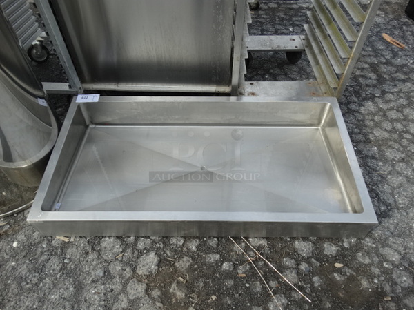 Stainless Steel Commercial Bin. 48x24x8