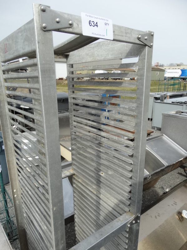 Metal Commercial Pan Transport Rack on Commercial Casters. 16x21x63 - Image 2 of 5