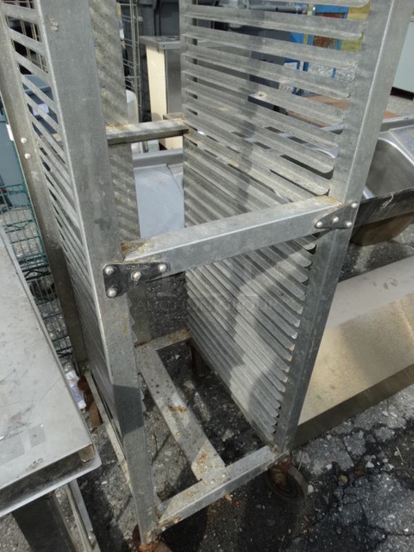 Metal Commercial Pan Transport Rack on Commercial Casters. 16x21x63 - Image 3 of 5