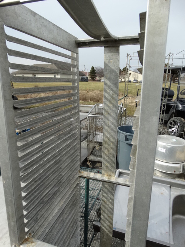 Metal Commercial Pan Transport Rack on Commercial Casters. 16x21x63 - Image 4 of 5
