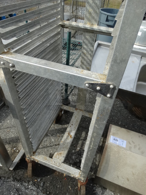 Metal Commercial Pan Transport Rack on Commercial Casters. 16x21x63 - Image 5 of 5
