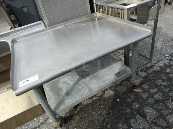 Stainless Steel Commercial Equipment Stand w/ Metal Undershelf on Commercial Casters. 36x30x24 - Image 2 of 4