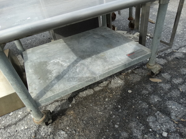 Stainless Steel Commercial Equipment Stand w/ Metal Undershelf on Commercial Casters. 36x30x24 - Image 4 of 4