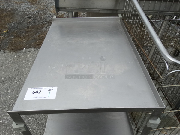 Stainless Steel 3 Tier Cart on Commercial Casters. 18x31x33 - Image 4 of 4